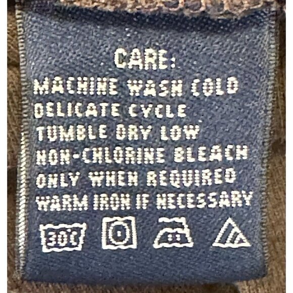 RALPH LAUREN SPORT Shirt Women Small Brown 3/4 Sleeve V Neck Pullover - Picture 8 of 9